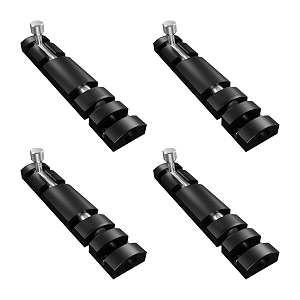 atlantic 4 inch zaylo tower bolt for doors amp windows  black finish aluminium kundichitakni door latch for main door bathroom amp bedroom  heavy duty tower bolt pack of 4