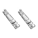 Atlantic 4 Inch Zaylo Tower Bolt for Doors &amp; Windows | S.S Finish Aluminium Kundi/Chitakni Door Latch for Main Door, Bathroom &amp; Bedroom | Heavy Duty Tower Bolt (Pack of 2)