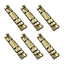 Atlantic 4 Inch Zaylo Tower Bolt for Doors &amp; Windows | Antique Finish Aluminium Kundi/Chitakni Door Latch for Main Door, Bathroom &amp; Bedroom | Heavy Duty Tower Bolt (Pack of 6)