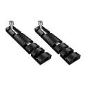 Atlantic 4 Inch Zaylo Tower Bolt for Doors &amp; Windows | Black Finish Aluminium Kundi/Chitakni Door Latch for Main Door, Bathroom &amp; Bedroom | Heavy Duty Tower Bolt (Pack of 2)