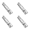 Atlantic 4 Inch Zaylo Tower Bolt for Doors &amp; Windows | S.S Finish Aluminium Kundi/Chitakni Door Latch for Main Door, Bathroom &amp; Bedroom | Heavy Duty Tower Bolt (Pack of 4)