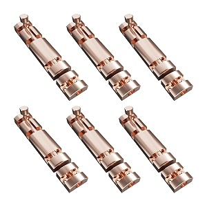 atlantic 4 inch zaylo tower bolt for doors amp windows  rose gold finish aluminium kundichitakni door latch for main door bathroom amp bedroom  heavy duty tower bolt pack of 6