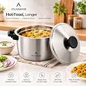 Atlasware Stainless Steel Casserole with Flavour and
