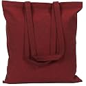 ATMOS GREEN 5 pack 15 X 16 inch with 27" long handle GARNET Color 5.5 Oz Recycled Reusable cotton grocery bags eco friendly super strong great choice for schools promotion branding MADE in INDIA