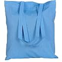 Atmos Green 12 pack 15 X 16 inch with long handle AZURE Color 5.5 oz Recycled cotton canvas reusable grocery bags eco friendly super strong great choice for promotion branding gift Made in India