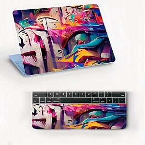 atodds laptop skin sticker  compatible for 16 inch laptop - notebook - macbook  bubble free application  scratchproof matte finish  full body coverage design-101