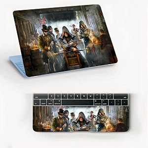 atodds laptop skin sticker  compatible for 16 inch laptop - notebook - macbook  bubble free application  scratchproof matte finish  full body coverage design-18