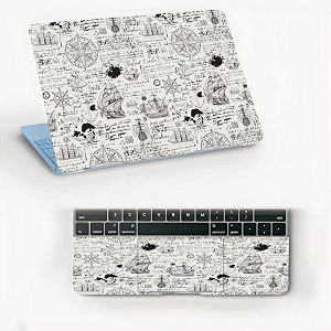 atodds laptop skin sticker  compatible for 16 inch laptop - notebook - macbook  bubble free application  scratchproof matte finish  full body coverage design-14