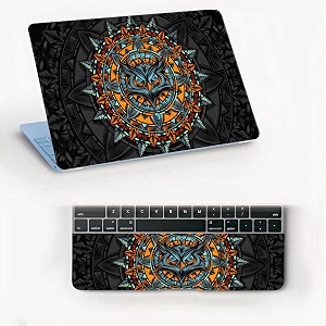 atodds laptop skin sticker  compatible for 16 inch laptop - notebook - macbook  bubble free application  scratchproof matte finish  full body coverage design-9