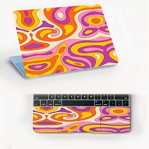 atodds laptop skin sticker  compatible for 16 inch laptop - notebook - macbook  bubble free application  scratchproof matte finish  full body coverage design-86