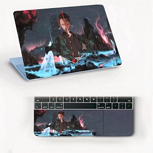 atodds laptop skin sticker  compatible for 16 inch laptop - notebook - macbook  bubble free application  scratchproof matte finish  full body coverage design-135