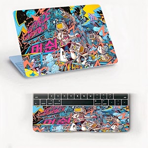 atodds laptop skin sticker  compatible for 16 inch laptop - notebook - macbook  bubble free application  scratchproof matte finish  full body coverage design-5