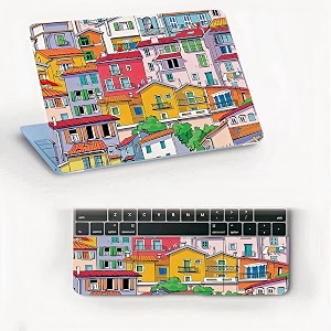 atodds laptop skin sticker  compatible for 16 inch laptop - notebook - macbook  bubble free application  scratchproof matte finish  full body coverage design-100