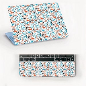 atodds laptop skin sticker  compatible for 16 inch laptop - notebook - macbook  bubble free application  scratchproof matte finish  full body coverage design-19