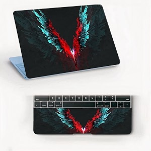 atodds laptop skin sticker  compatible for 16 inch laptop - notebook - macbook  bubble free application  scratchproof matte finish  full body coverage design-42