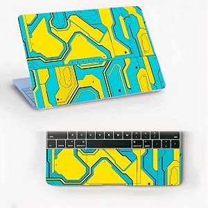 atodds laptop skin sticker  compatible for 16 inch laptop - notebook - macbook  bubble free application  scratchproof matte finish  full body coverage design-136