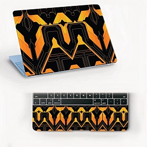 atodds laptop skin sticker  compatible for 16 inch laptop - notebook - macbook  bubble free application  scratchproof matte finish  full body coverage design-81