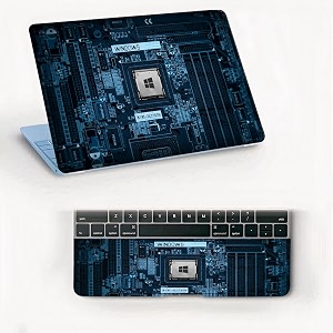 atodds laptop skin sticker  compatible for 16 inch laptop - notebook - macbook  bubble free application  scratchproof matte finish  full body coverage design-50