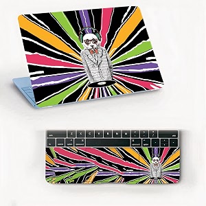 atodds laptop skin sticker  compatible for 16 inch laptop - notebook - macbook  bubble free application  scratchproof matte finish  full body coverage design-97