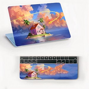 atodds laptop skin sticker  compatible for 16 inch laptop - notebook - macbook  bubble free application  scratchproof matte finish  full body coverage design-133