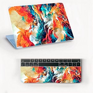 atodds laptop skin sticker  compatible for 16 inch laptop - notebook - macbook  bubble free application  scratchproof matte finish  full body coverage design-82