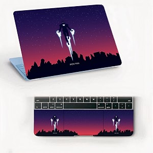 atodds laptop skin sticker  compatible for 16 inch laptop - notebook - macbook  bubble free application  scratchproof matte finish  full body coverage design-127