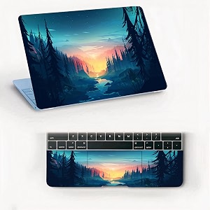 atodds laptop skin sticker  compatible for 16 inch laptop - notebook - macbook  bubble free application  scratchproof matte finish  full body coverage design-63