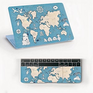 atodds laptop skin sticker  compatible for 16 inch laptop - notebook - macbook  bubble free application  scratchproof matte finish  full body coverage design-16