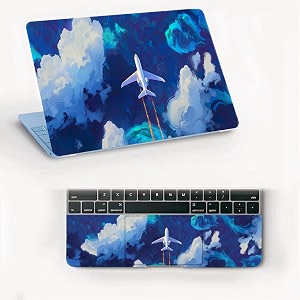 atodds laptop skin sticker  compatible for 16 inch laptop - notebook - macbook  bubble free application  scratchproof matte finish  full body coverage design-6