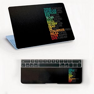 atodds laptop skin sticker  compatible for 16 inch laptop - notebook - macbook  bubble free application  scratchproof matte finish  full body coverage design-25
