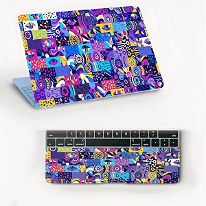 atodds laptop skin sticker  compatible for 16 inch laptop - notebook - macbook  bubble free application  scratchproof matte finish  full body coverage design-83