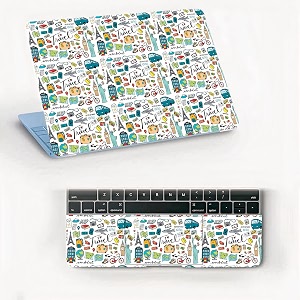 atodds laptop skin sticker  compatible for 16 inch laptop - notebook - macbook  bubble free application  scratchproof matte finish  full body coverage design-70