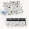 AtOdds Laptop Skin Sticker | Compatible for 16 inch Laptop - Notebook - MacBook | Bubble Free Application | Scratchproof Matte Finish | Full Body Coverage (Design-15)