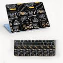 AtOdds Laptop Skin Sticker | Compatible for 16 inch Laptop - Notebook - MacBook | Bubble Free Application | Scratchproof Matte Finish | Full Body Coverage (Design-90)
