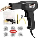 ATOLS Upgraded Plastic Welder, 1000PCS Staples, Pure Copper Transformer, Rapid Heating, Plastic Welding Kit, Hot Stapler Kit, Plastic Welder Gun Kit, Car Bumper Repair Kit, Plastic Repair Kit(Black)