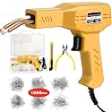 ATOLS Upgraded Plastic Welder, 1000PCS Staples, Pure Copper Transformer, Rapid Heating, Plastic Welding Kit, Hot Stapler Kit, Plastic Welder Gun Kit, Car Bumper Repair Kit, Plastic Repair Kit(Yellow)