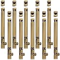 Atom 10 Pack, 12 inch Aluminium Tower Bolt | Brass Antique Finish | Home and Offices Doors and Windows Tower Bolt, TB002