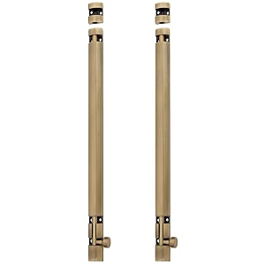 atom 2 pack 24 inch aluminium tower bolt  brass antique finish  home and offices doors and windows tower bolt tb002