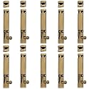 Atom 10 Pack, 4 inch Aluminum Tower Bolt | Brass Antique Finish | Home and Offices Doors and Windows Tower Bolt, TB002