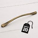 Atom 11.8 Inch Zinc Handle | Antique Finish | Drawer Knob, Cabinet Bar, Wardrobe Hardware, Cupboard Fitting | Pack of 20 | CH-548