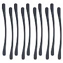 Atom 11.8 Inch Zinc Handle | Black Matt Finish | Cabinet Bar, Wardrobe Handle, Cupboard Grip, Drawer Knob | Pack of 20 | CH-548