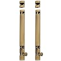 Atom 2 Pack, 12 inch Aluminum Tower Bolt | Brass Antique Finish | Home and Offices Doors and Windows Tower Bolt, TB002