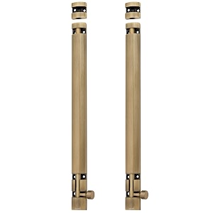 atom 2 pack 18 inch aluminium tower bolt  brass antique finish  home and offices doors and windows tower bolt tb002