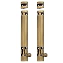 Atom 2 Pack, 6 inch Aluminum Tower Bolt | Brass Antique Finish | Home and Offices Doors and Windows Tower Bolt, TB002