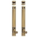 Atom 2 Pack, 8 inch Aluminium Tower Bolt | Brass Antique Finish | Home and Offices Doors and Windows Tower Bolt, TB002