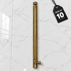 atom 24 inch aluminium tower bolt  antique finish  home and offices doors and windows tower bolt tb001 pack of 10