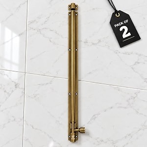 atom 24 inch aluminium tower bolt  antique finish  home and offices doors and windows tower bolt tb001 pack of 2