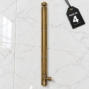 atom 24 inch aluminium tower bolt  antique finish  home and offices doors and windows tower bolt tb001 pack of 4