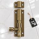Atom 4 inch Aluminium Tower Bolt | Antique Finish | Home and Offices Doors and Windows Tower Bolt, TB001, Pack of 10