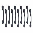 Atom 5.2 Inch Zinc Handle | Black Matt Finish | Cupboard Bar, Cabinet Hardware, Drawer Pull, Wardrobe Fitting | Pack of 20 | CH-548